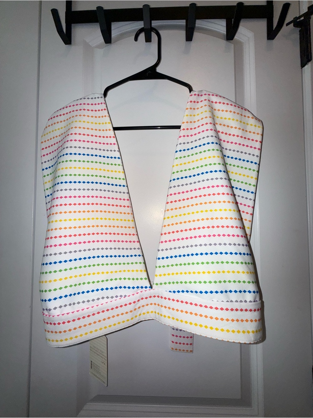 The Kemist | Multi Color Colorful Diamonds Strappy Top Tie Bows | Size 14 NWT